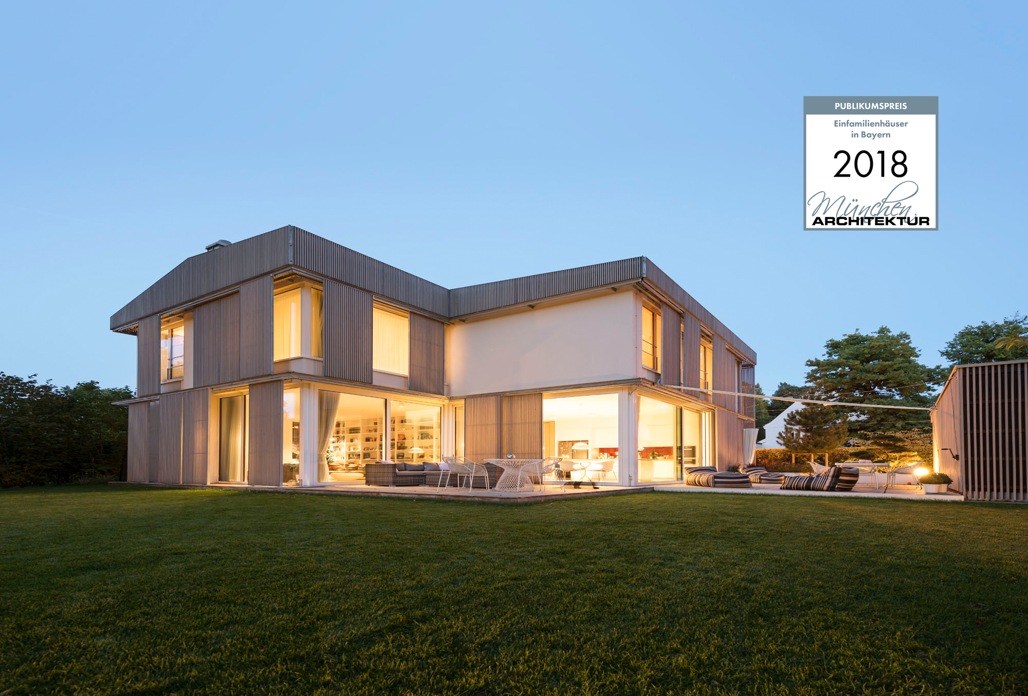 Haus Strandkorb ausgezeichnet mit dem Publikumspreis im Portal MünchenArchitektur