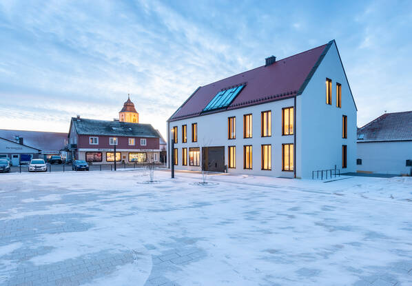 Rathaus Buchdorf Ansicht aussen